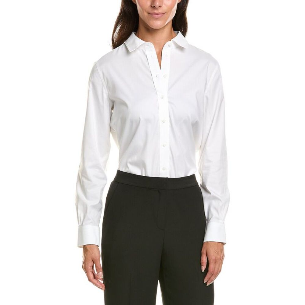 Brooks Brothers Womens  Classic Essential Blouse, White